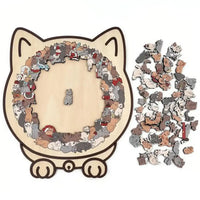 Thumbnail for Cozy Cat Crowd Wooden Jigsaw Puzzle