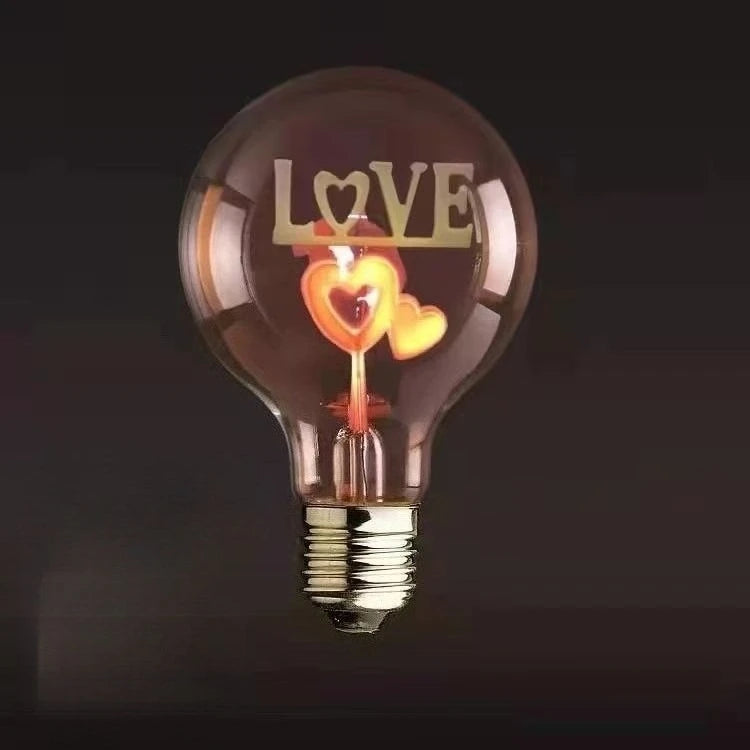 Vintage Art Light Bulb