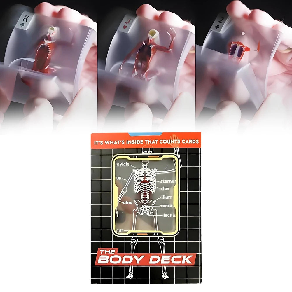The Body Deck™ – Transparent 3D Anatomy Playing Cards