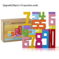 Thumbnail for Wooden Educational Digital Building Blocks