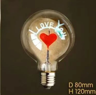 Vintage Art Light Bulb