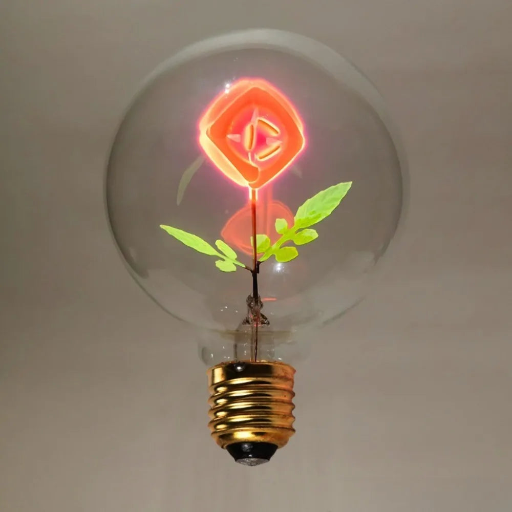 Vintage Art Light Bulb