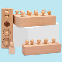 Thumbnail for Montessori Knobbed Cylinder Blocks