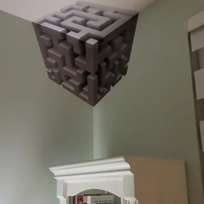 3D Optical Illusion Wall Corner Sticker