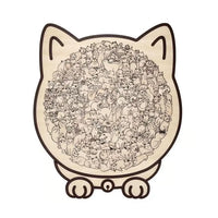 Thumbnail for Cozy Cat Crowd Wooden Jigsaw Puzzle