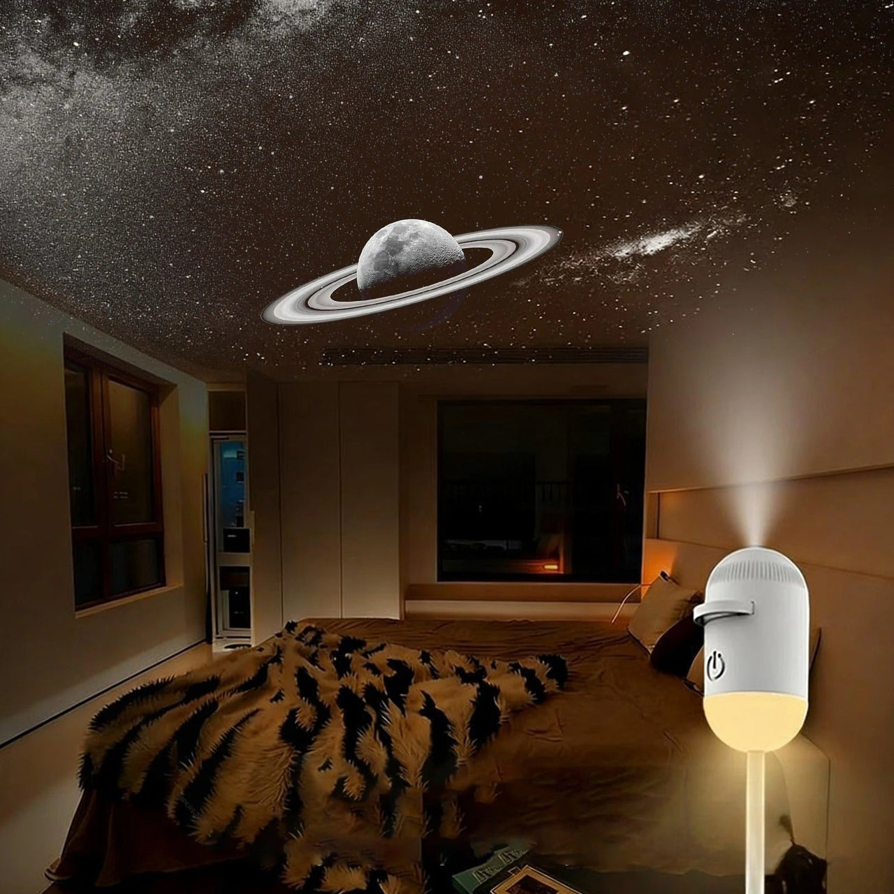 2-in-1 Mini Galaxy Star Projector