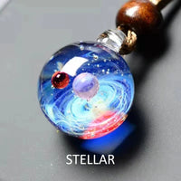 Thumbnail for Cosmic Handmade Galaxy Glass Pendant (21 Designs)