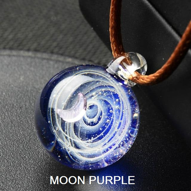 Cosmic Handmade Galaxy Glass Pendant (21 Designs)