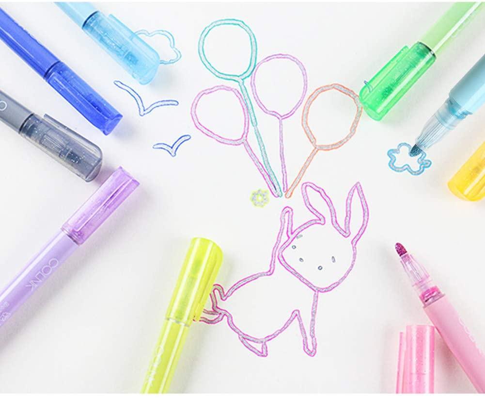 Double Line Contour Color Pen
