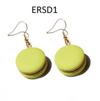 Thumbnail for Handmade Resin Cookies Macaron Cake Food Donuts Drop Earring For Women