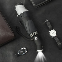 Thumbnail for Reflective Stripe Reverse Led Light Automatic Umbrella