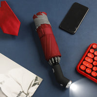 Thumbnail for Reflective Stripe Reverse Led Light Automatic Umbrella