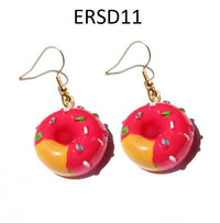 Thumbnail for Handmade Resin Cookies Macaron Cake Food Donuts Drop Earring For Women