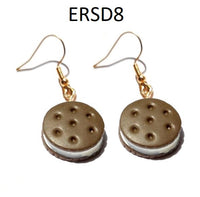 Thumbnail for Handmade Resin Cookies Macaron Cake Food Donuts Drop Earring For Women