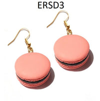 Thumbnail for Handmade Resin Cookies Macaron Cake Food Donuts Drop Earring For Women
