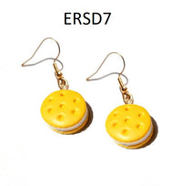 Thumbnail for Handmade Resin Cookies Macaron Cake Food Donuts Drop Earring For Women