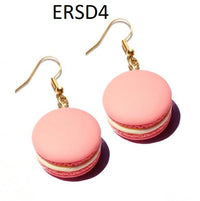 Thumbnail for Handmade Resin Cookies Macaron Cake Food Donuts Drop Earring For Women