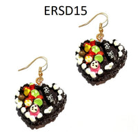 Thumbnail for Handmade Resin Cookies Macaron Cake Food Donuts Drop Earring For Women