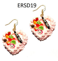 Thumbnail for Handmade Resin Cookies Macaron Cake Food Donuts Drop Earring For Women