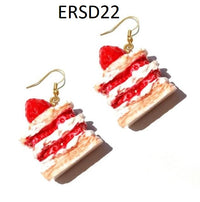 Thumbnail for Handmade Resin Cookies Macaron Cake Food Donuts Drop Earring For Women