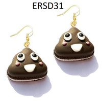 Thumbnail for Handmade Resin Cookies Macaron Cake Food Donuts Drop Earring For Women