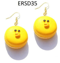 Thumbnail for Handmade Resin Cookies Macaron Cake Food Donuts Drop Earring For Women