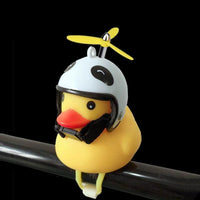 Thumbnail for Silica Little Duck Shape Bicycle or Car Duck Bell Yellow Rotary Paddle Helmet