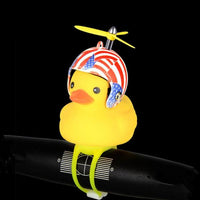 Thumbnail for Silica Little Duck Shape Bicycle or Car Duck Bell Yellow Rotary Paddle Helmet