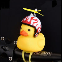 Thumbnail for Silica Little Duck Shape Bicycle or Car Duck Bell Yellow Rotary Paddle Helmet