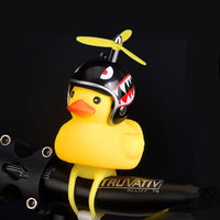 Thumbnail for Silica Little Duck Shape Bicycle or Car Duck Bell Yellow Rotary Paddle Helmet