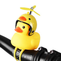 Thumbnail for Silica Little Duck Shape Bicycle or Car Duck Bell Yellow Rotary Paddle Helmet