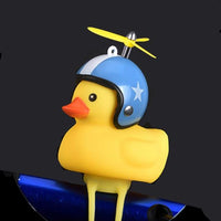 Thumbnail for Silica Little Duck Shape Bicycle or Car Duck Bell Yellow Rotary Paddle Helmet
