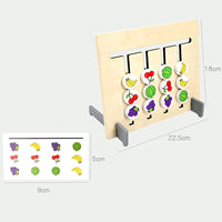 Thumbnail for Colors & Fruits Matching Montessori Wooden Toy