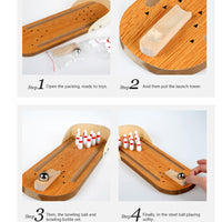 Thumbnail for Wooden Mini Bowling Game