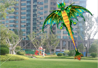 Thumbnail for Green Dinosaur long tail kite