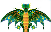 Thumbnail for Green Dinosaur long tail kite