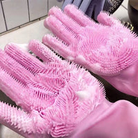Thumbnail for 2pcs Silicone Cleaning Gloves