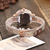Thumbnail for Stainless Steel Band Marble Hours Watch For Women's