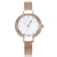 Thumbnail for Stainless Steel Band Marble Hours Watch For Women's