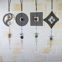 Thumbnail for Creative Wind Chimes Spinner Spiral Rotating Crystal Hanging Ball