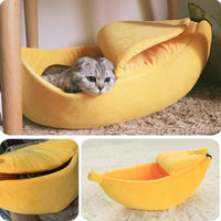 Thumbnail for Banana Shape Pet Dog Cat Bed House