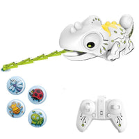 Thumbnail for RC Robotic Chameleon Toy with Multi Colored LED Lights and Bug Catching Action