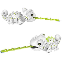 Thumbnail for RC Robotic Chameleon Toy with Multi Colored LED Lights and Bug Catching Action