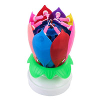 Thumbnail for Flower Rotating Happy Birthday Candle