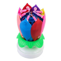 Thumbnail for Flower Rotating Happy Birthday Candle