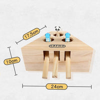 Thumbnail for 3/5-Hole Wooden Imitation Mole Mouse Playing Cat Game