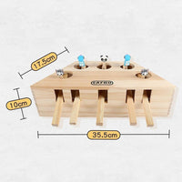 Thumbnail for 3/5-Hole Wooden Imitation Mole Mouse Playing Cat Game