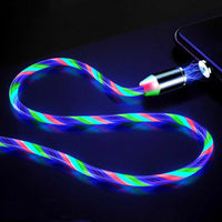 Thumbnail for Magnetic Absorption LED Flowing Light Fast Charging Cable
