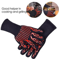 Thumbnail for 1472°F EXTREME HEAT RESISTANT BBQ FIREPROOF GLOVES