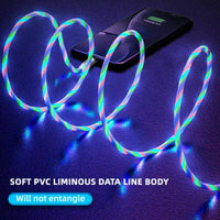 Thumbnail for Magnetic Absorption LED Flowing Light Fast Charging Cable